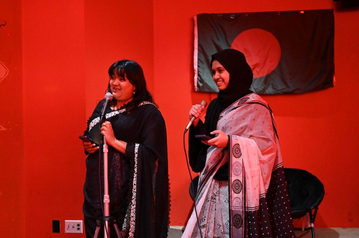 Speakers present at BSA's Coffeehouse. Photo Courtesy of Diya Khanna.