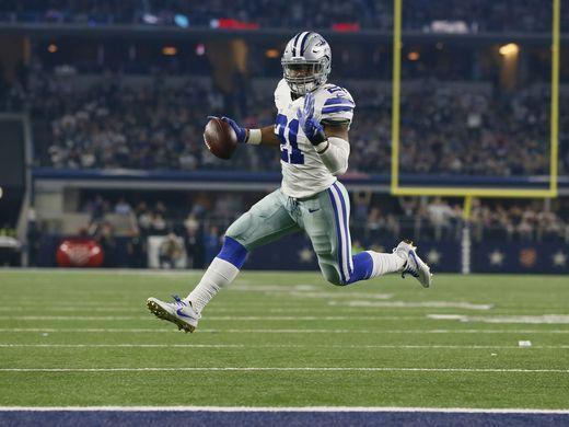 Ezekiel Elliot representing the Dallas Cowboys
Photo courtesy of USA Sports